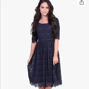 NWT Mikarose Navy Lace Dress